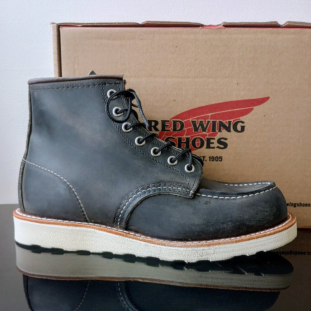 Red Wing Heritage Men's 6-inch Classic Moc in Charcoal Rough & Tough-Made in USA